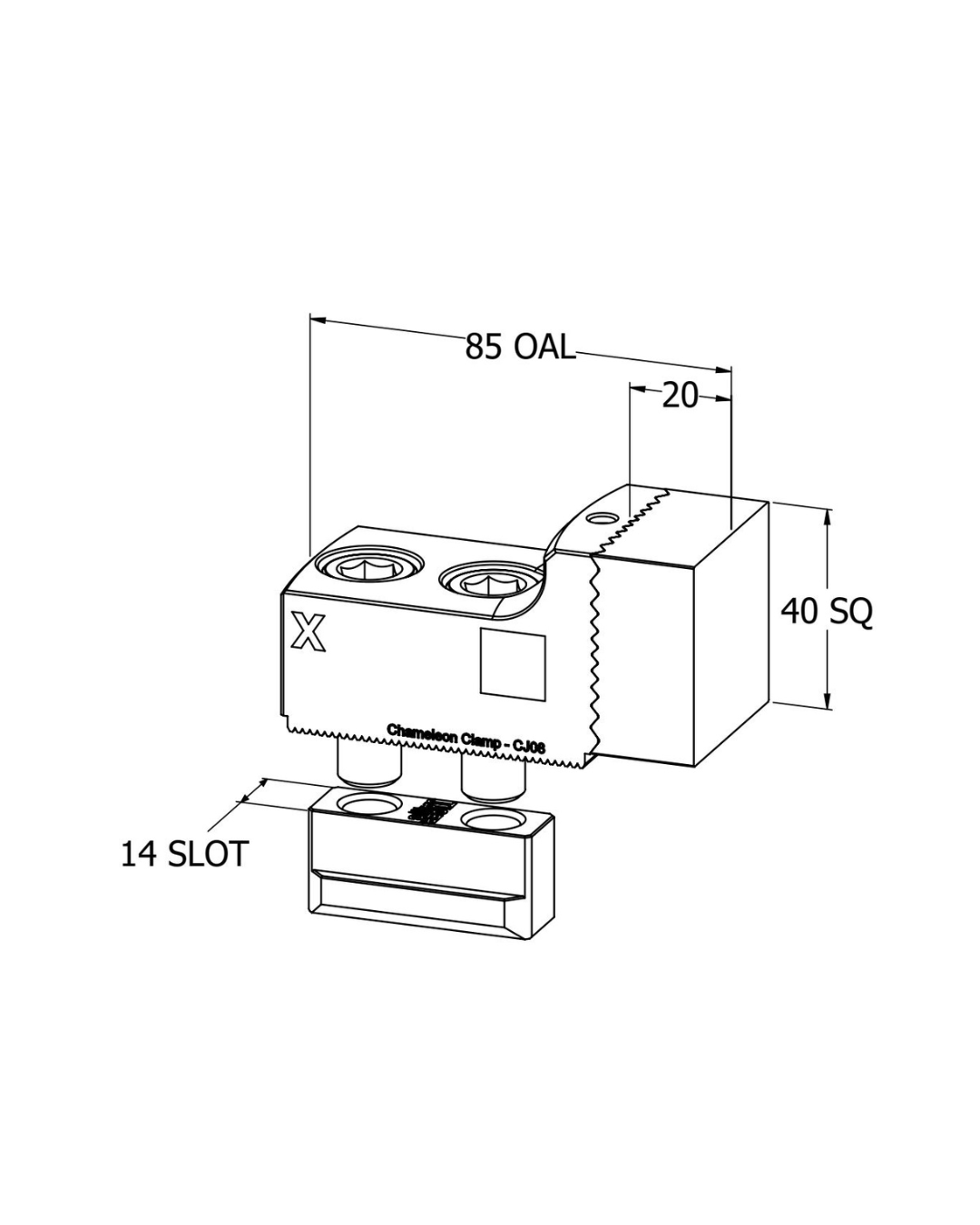 8" Chameleon Clamps Starter Kit